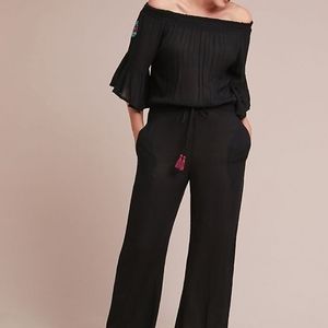 Anthropologie Raga off the shoulders jumpsuit
